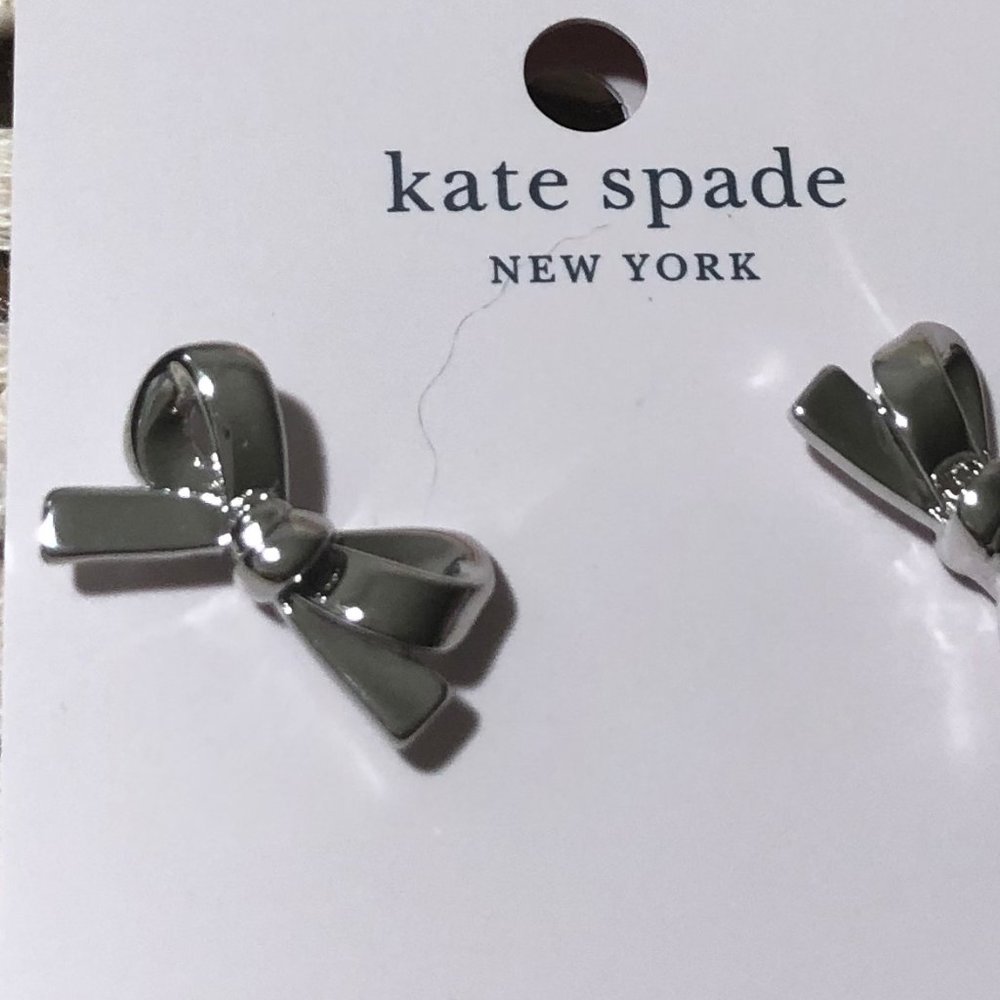 skinny mini bow studs by Kate Spade. - Picture 4 of 16